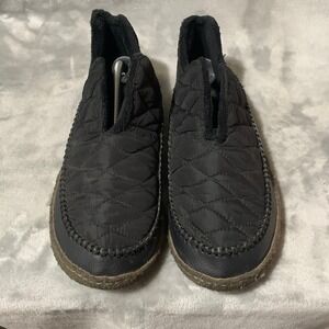 Sorel Mens Black Quilted Slippers Manawan NM2348-010